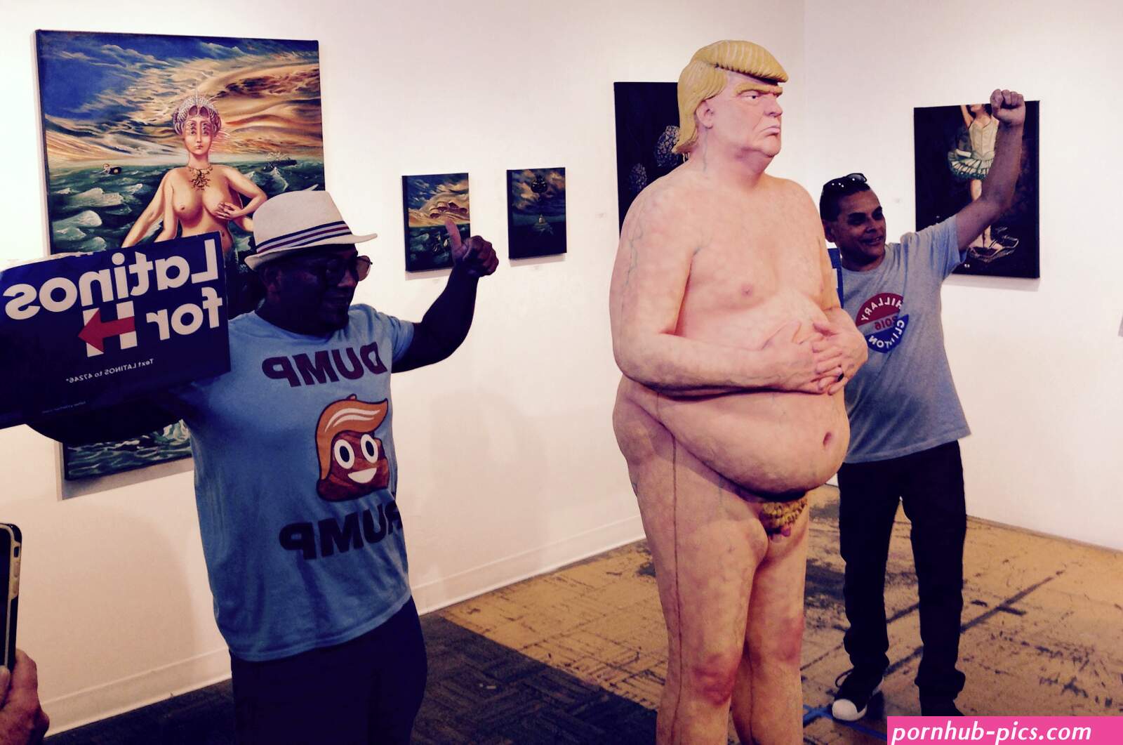 Nude Trump Statue Now On Display in Los Feliz