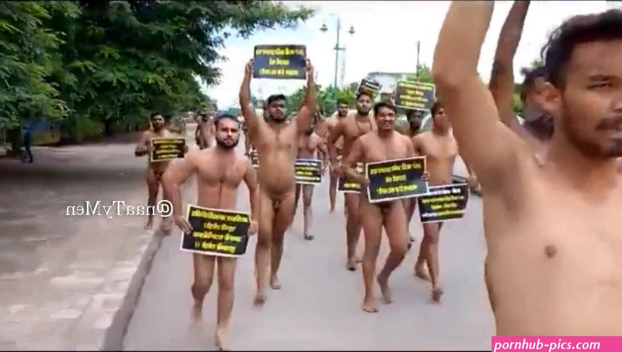 Indian nude protest