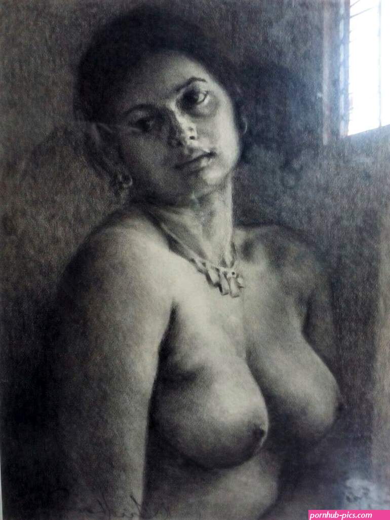 Nude South Indian beauty Drawing by KK Shreedhara