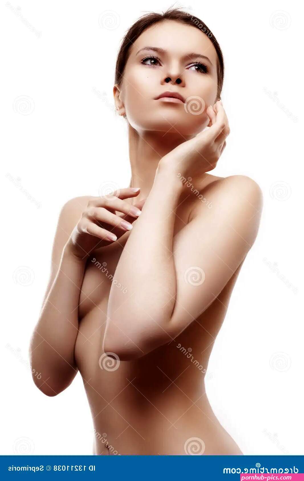 Nude beautiful young woman stock photo. Image of slim