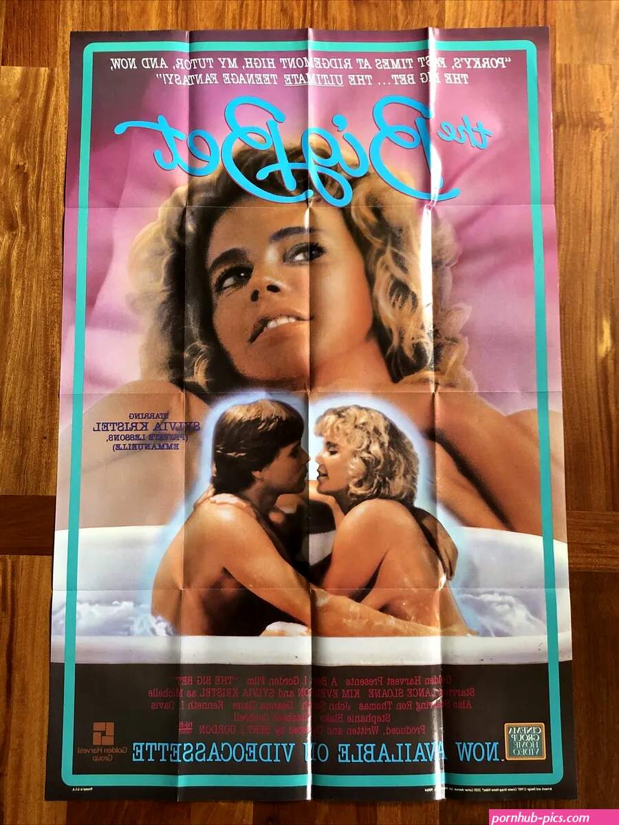 The BIG BET movie poster Sylvia Kristel 80S Sex Comedy original 1987 Folded