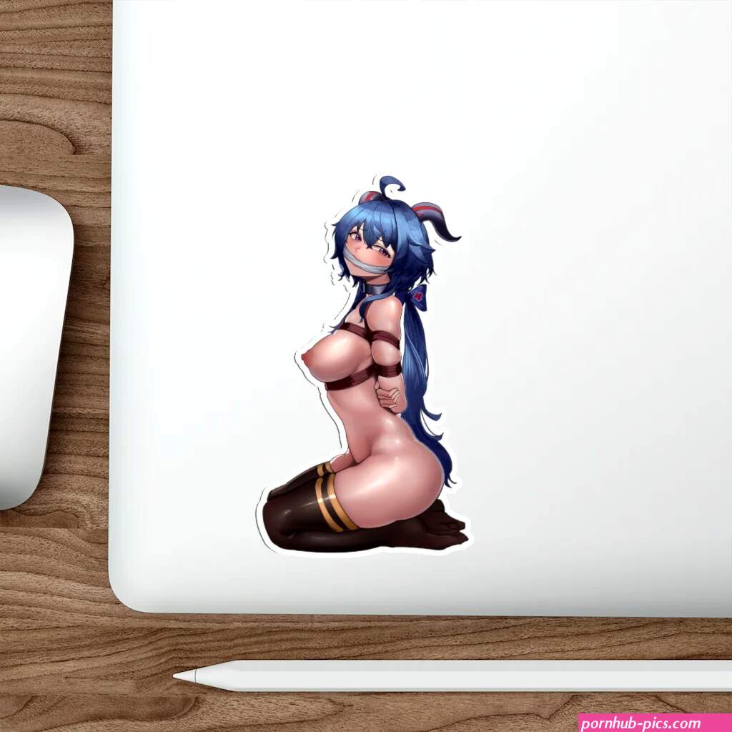 Genshin Impact Nude Ganyu Bondage Shibari Waterproof Sticker Decal