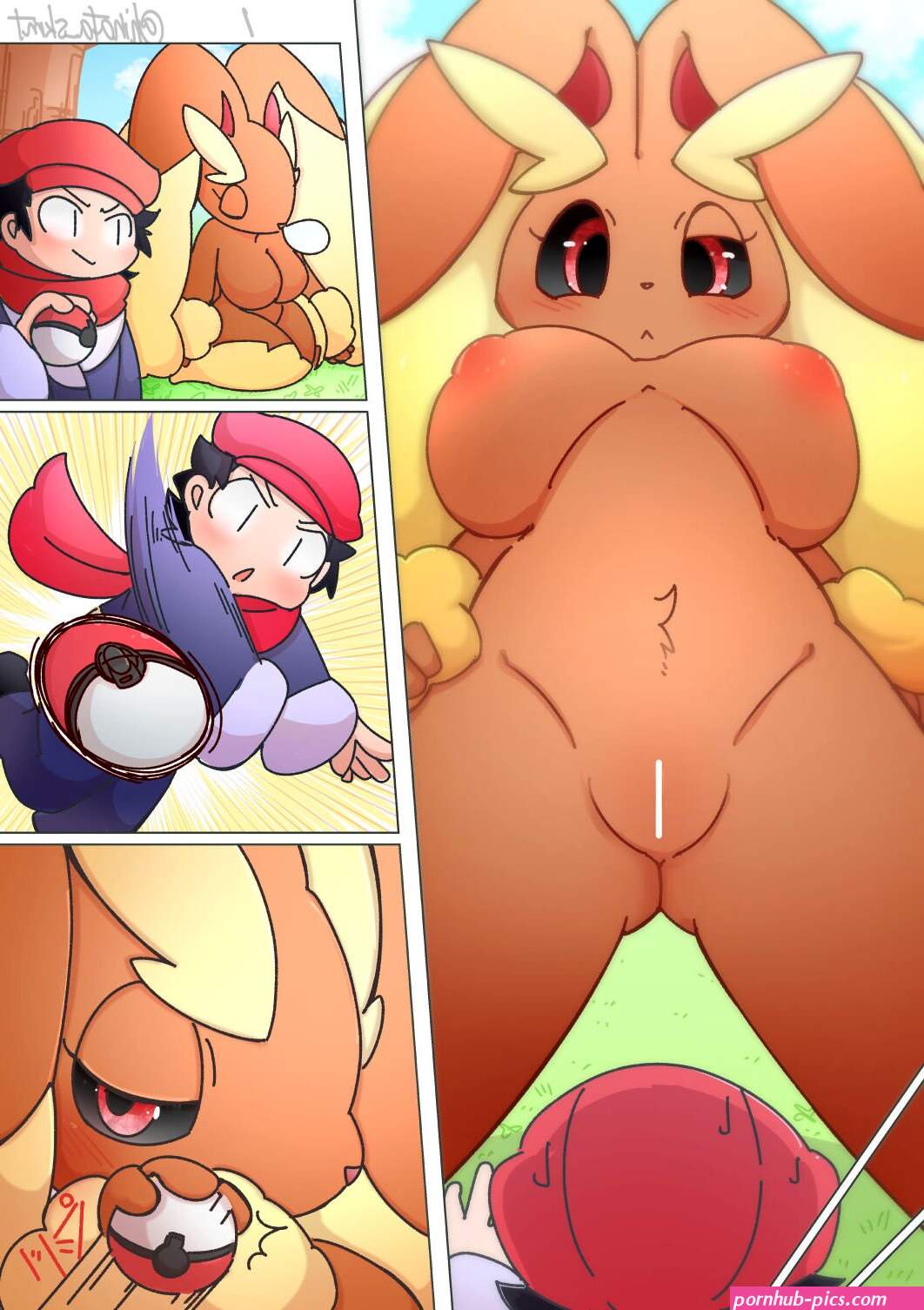 Alpha Lopunny Hinata Sakamoto comic porn