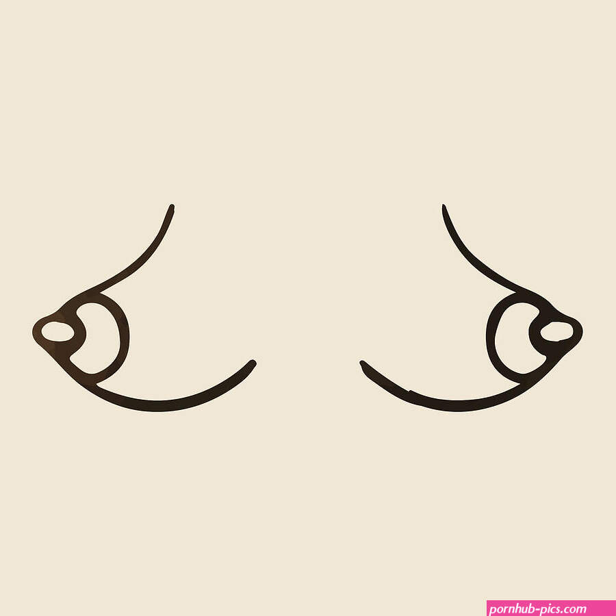Sexy puffy nipples line art print minimal breasts poster line art bust tits sketch titties set 110 Drawing by Mounir Khalfouf