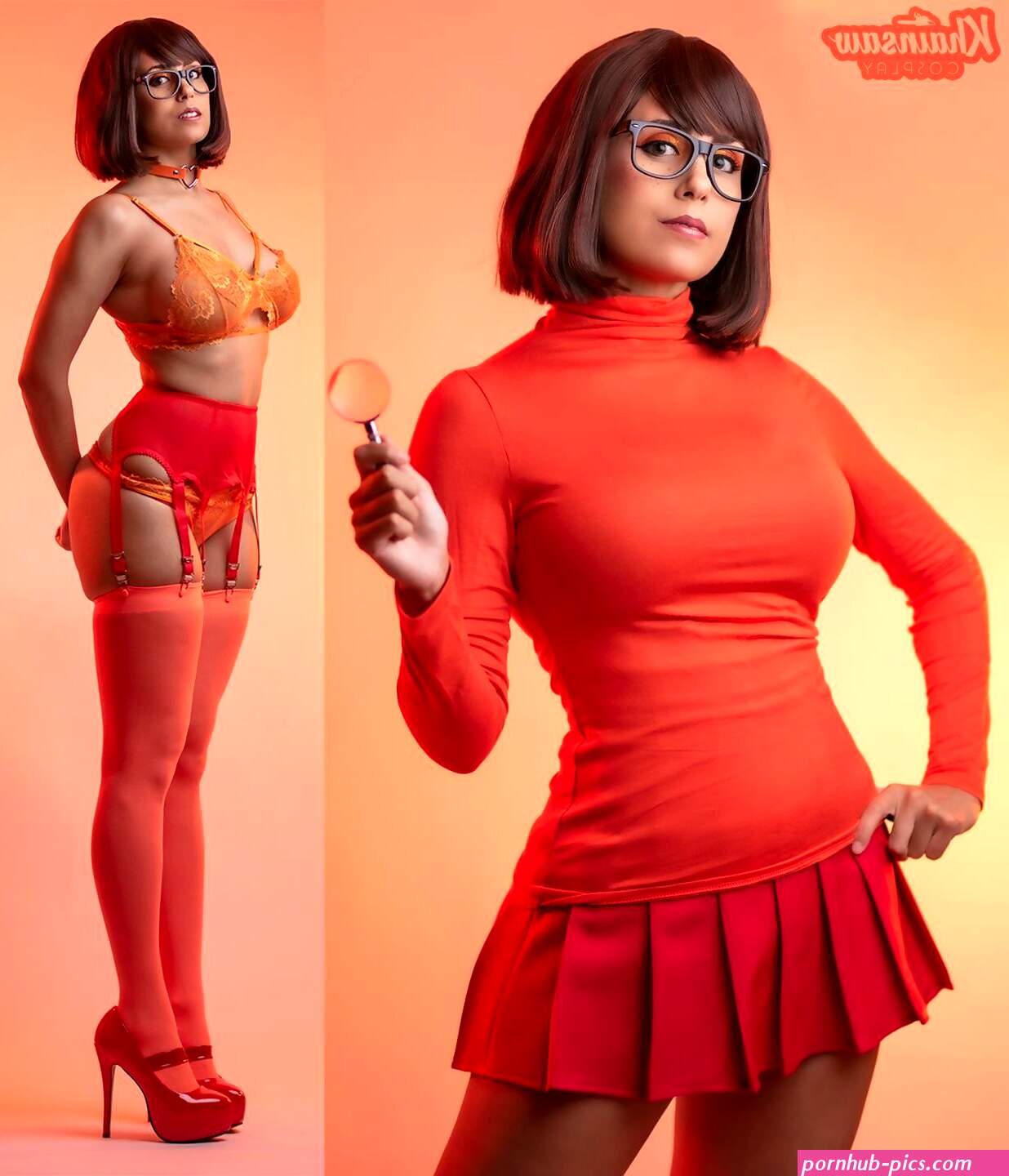 Sexy Velma Cosplay Bondage