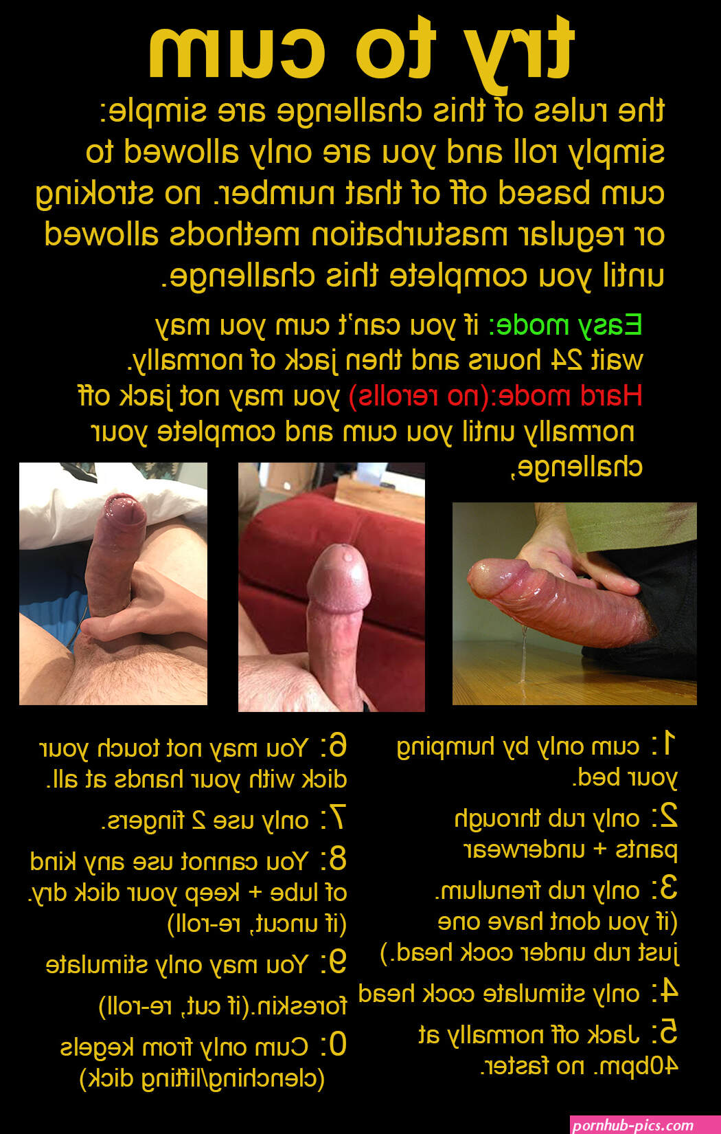 Try to cum