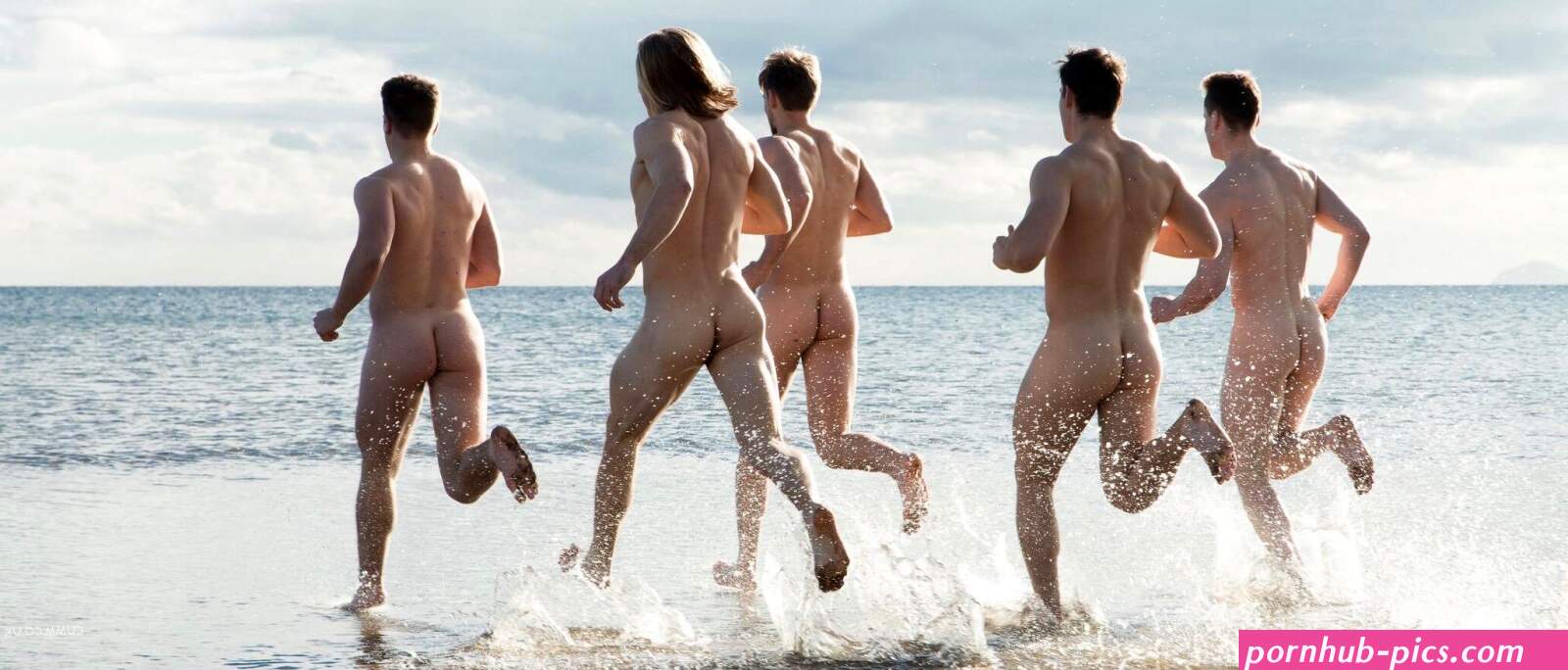 Men Running Naked