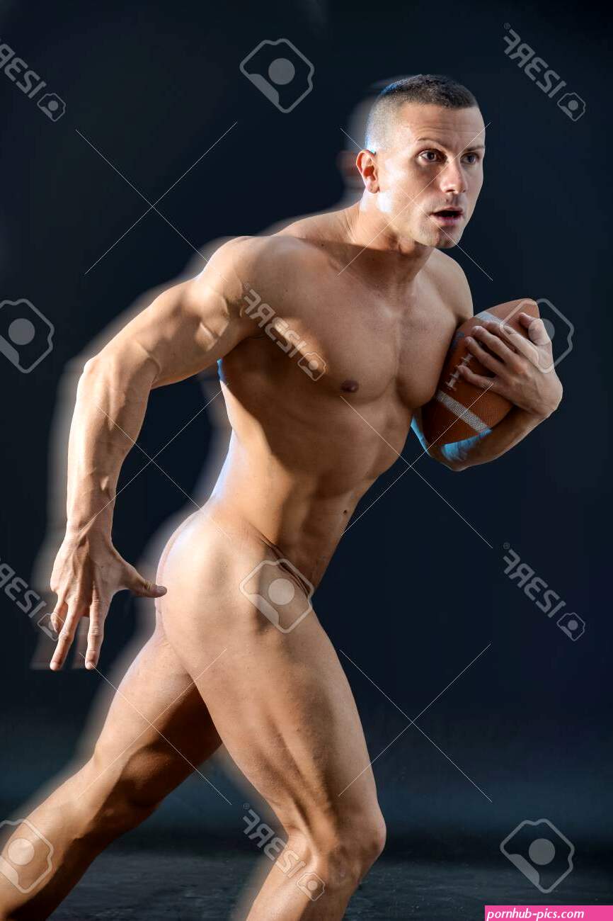 Young Muscular Naked Man In Motion Of Running With Football Looking Concentrated. Stock Photo Picture and Royalty Free Image. Image 95180319.