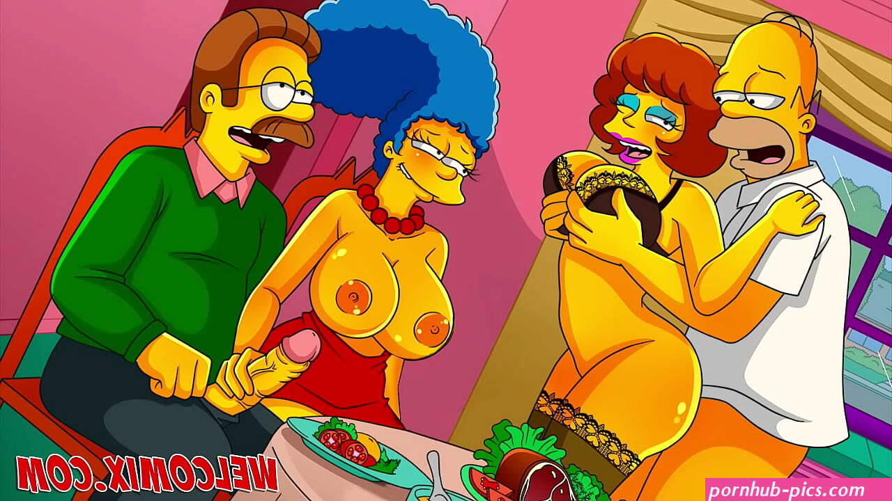 Returning the kindness! Swap wives! The Simptoons Simpsons porn