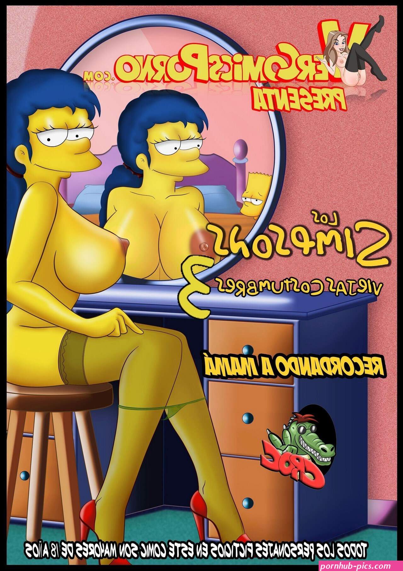 Marge Simpson and Bart porn comics