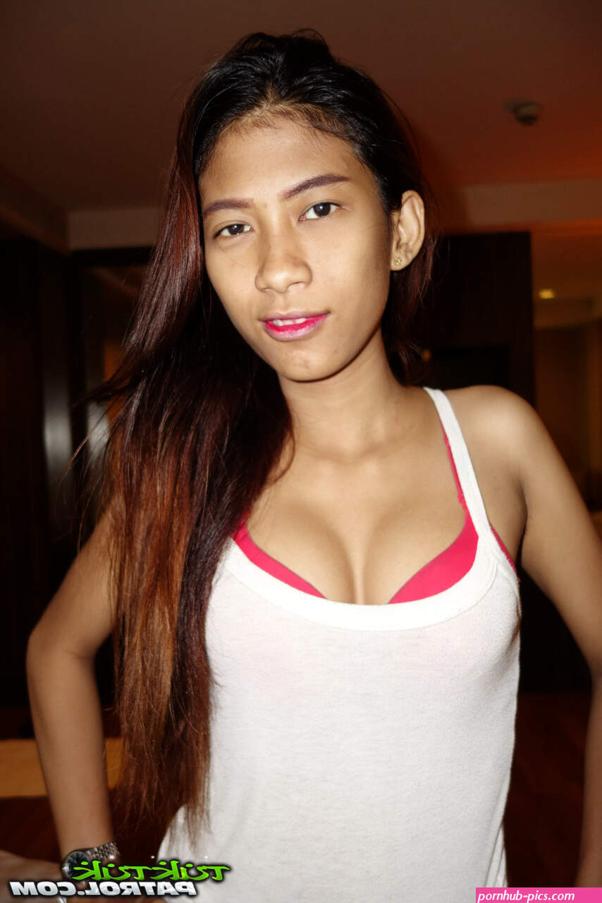 Pretty local Thai babe Jay gets nude at the hotel and shows her hairy twat