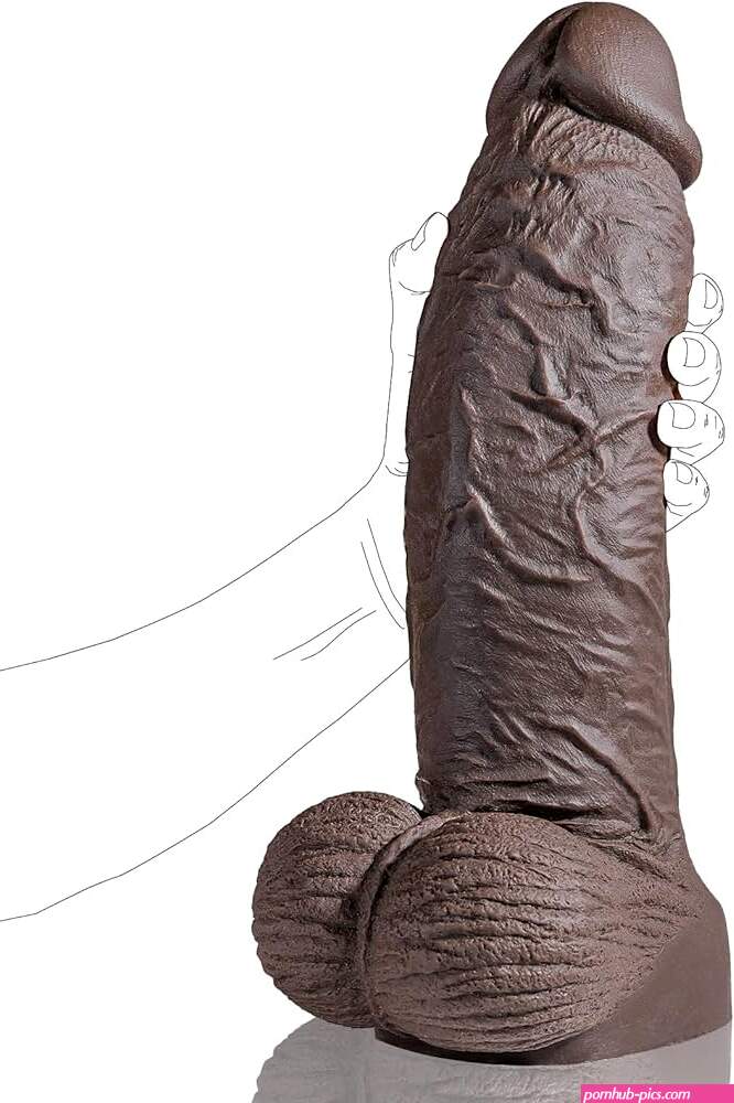 : 13 inch Realistic Huge Silicone Dildo 3.27 Diameter Thick Big Dildos with Realistic Veins Full Shaped Balls for Anal Play Brown Black Big Cock Fake Penis Adult Sex Toy for