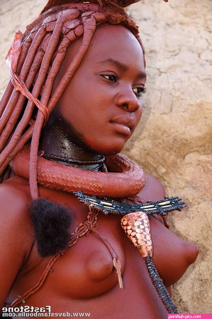 beautiful young Himba woman in northern Namibia