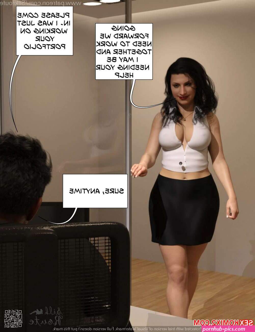 Porn comic Short Stories. Old Habits. Chapter 2. Silk Route. Sex comic brunette MILF is