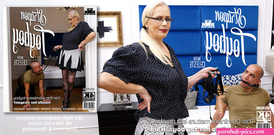 Dominant mature lady abuses a submissive Toyboy