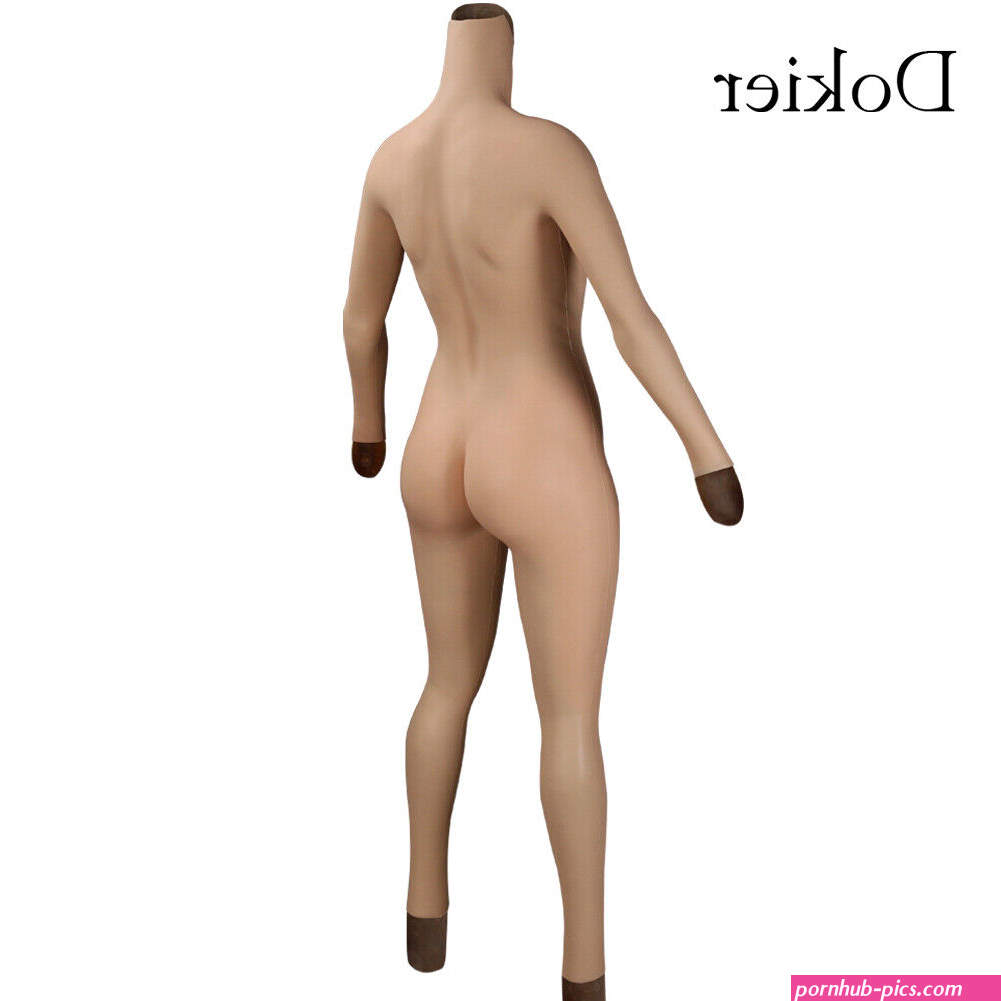 Plus Size Silicone Full Bodysuit D Cup Breast Fake Vagina Suit For Crossdresser