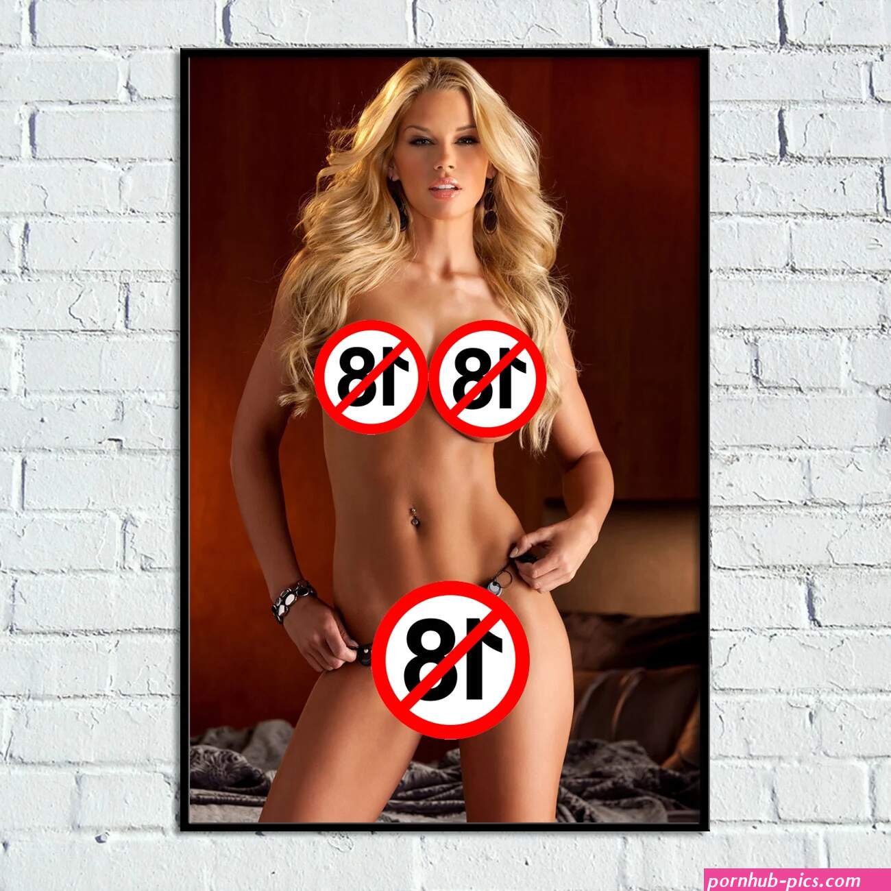 Sexy Blonde Best Tits Girl Naked Women Uncensored Posters And Prints Room Decor Wall Art Canvas Painting