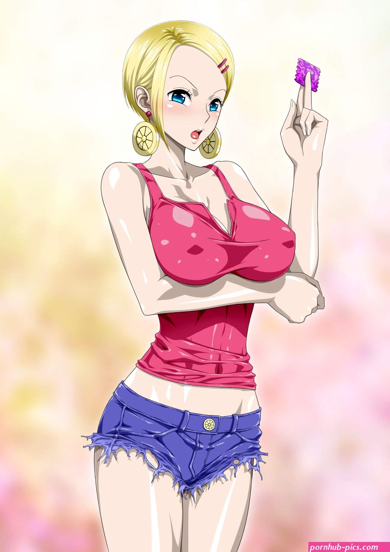 nel-zel formula miss valentine one piece highres tagme blonde hair blue eyes nipples