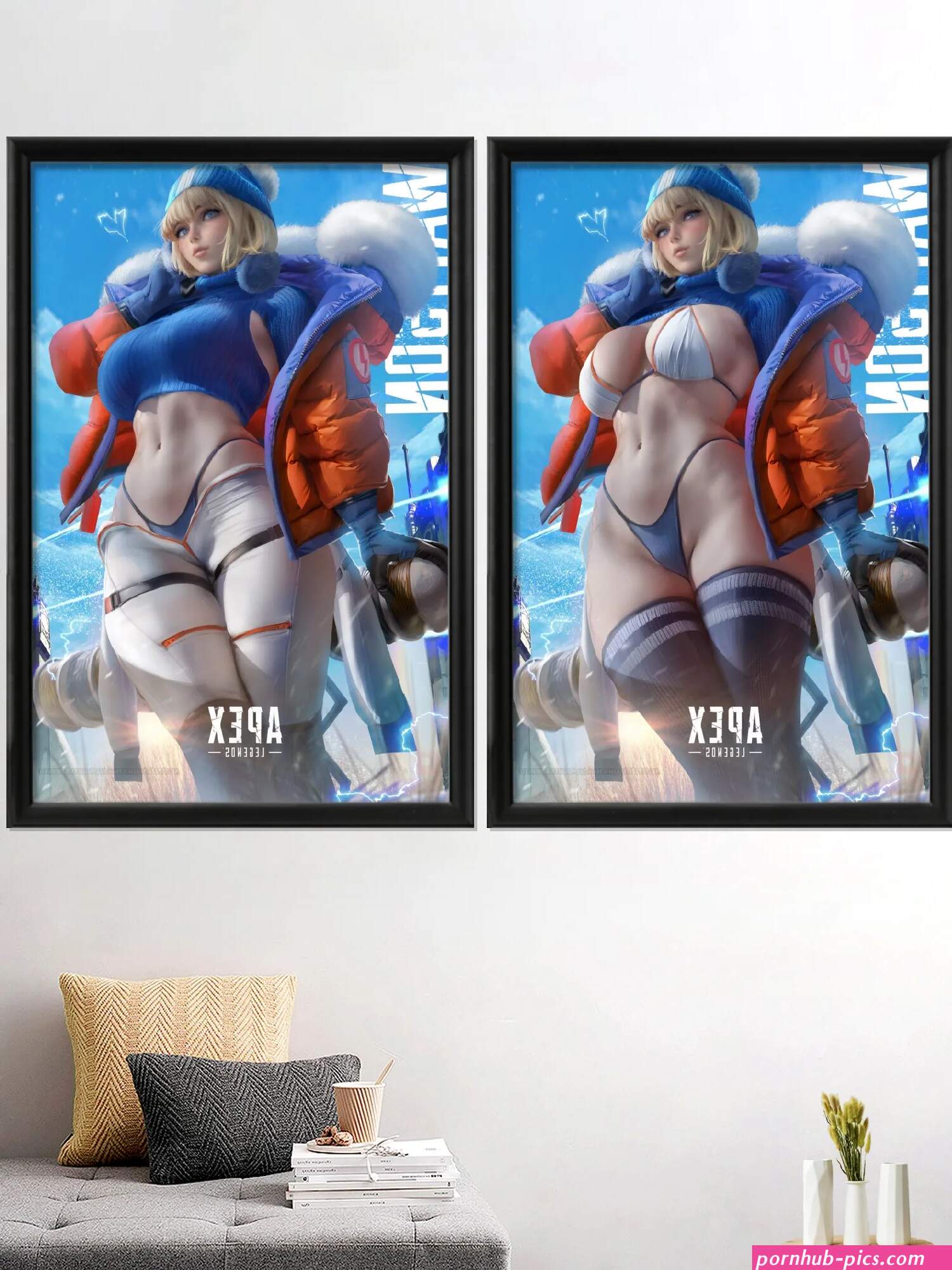 Loba Game Sexy Nude Girl Anime Cartoon Art-Poster Decoration Prints Silk Home Wall Custom Decor Picture