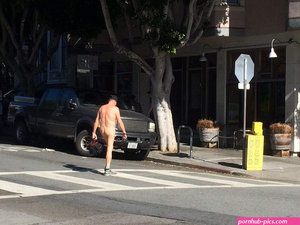 Naked Man Halloween Costume in the Lower Haight