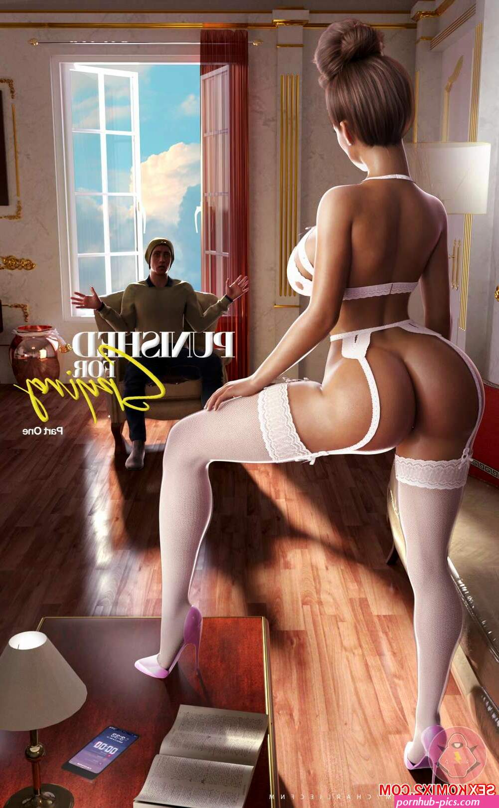 Porn comic Punished For Spying. CHARLIECFNM Sex comic brunette MILF decided