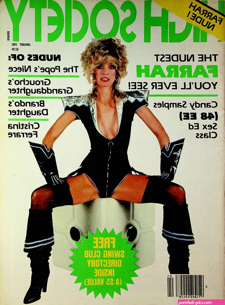 High Society Magazine Farrah Fawcett Nude Candy Samples January 1981
