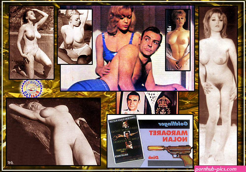 Naked Margaret Nolan in Goldfinger ANCENSORED