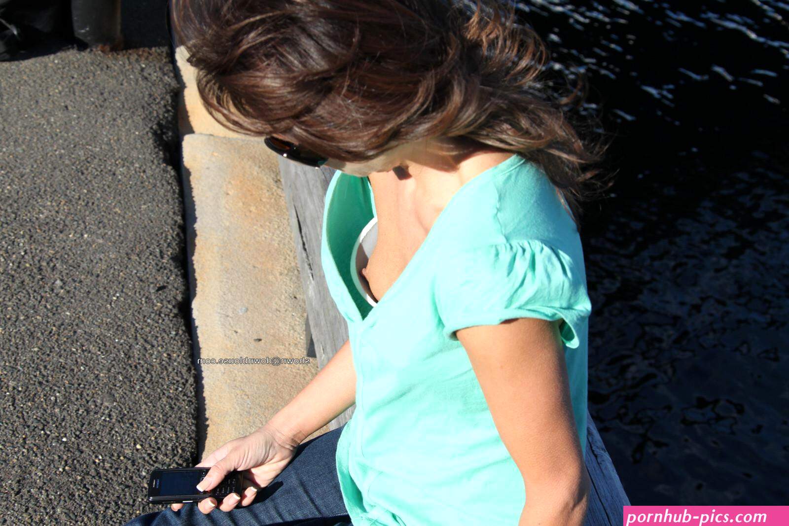 Downblouse Small tits and bigbra means downblouse Candid and unposed pics only!