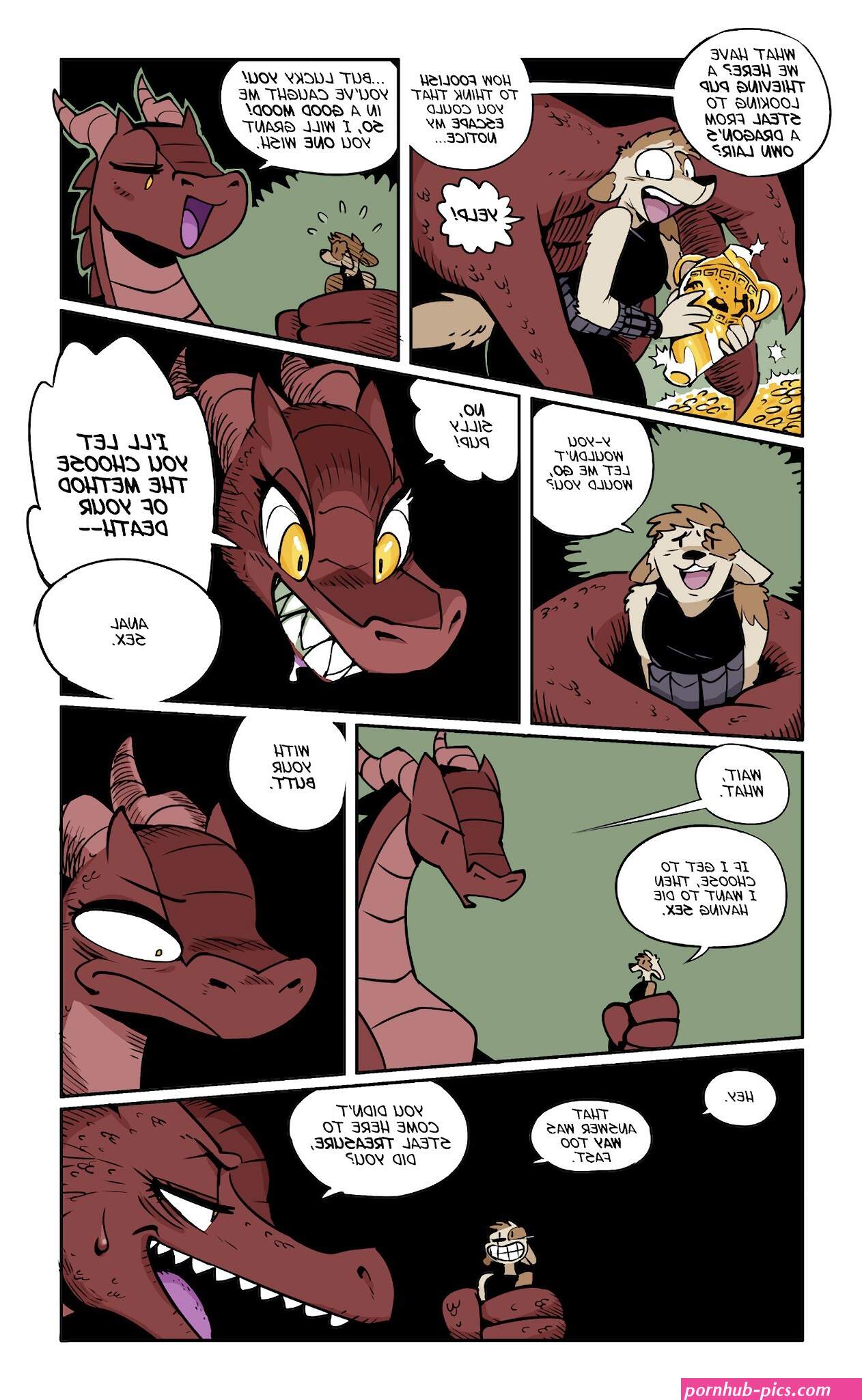 Death by Dragon Butt Porn comic Rule 34 comic Cartoon porn comic