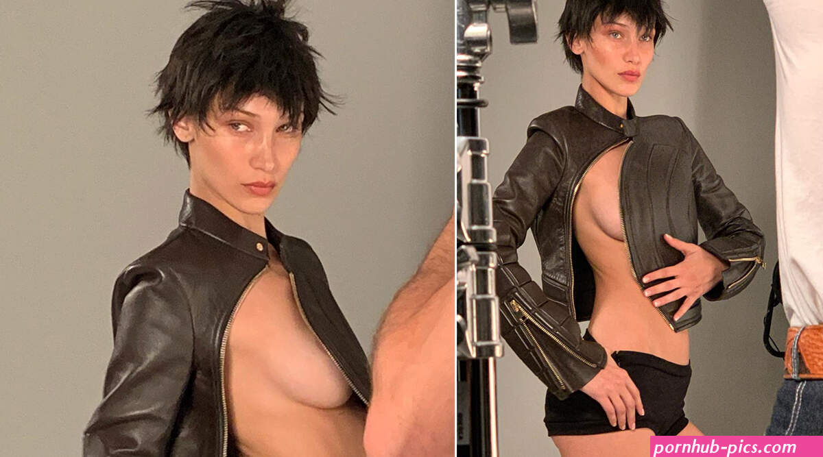 Bella Hadid Leaves Little to the Imagination As She Unzips Her Leather Jacket for Pop Magazine Issue View Hot Pics
