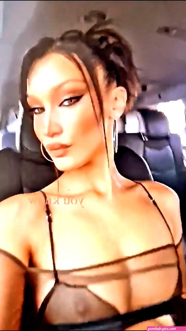 Bella Hadid NipSlip And Deep Cleavage Photos