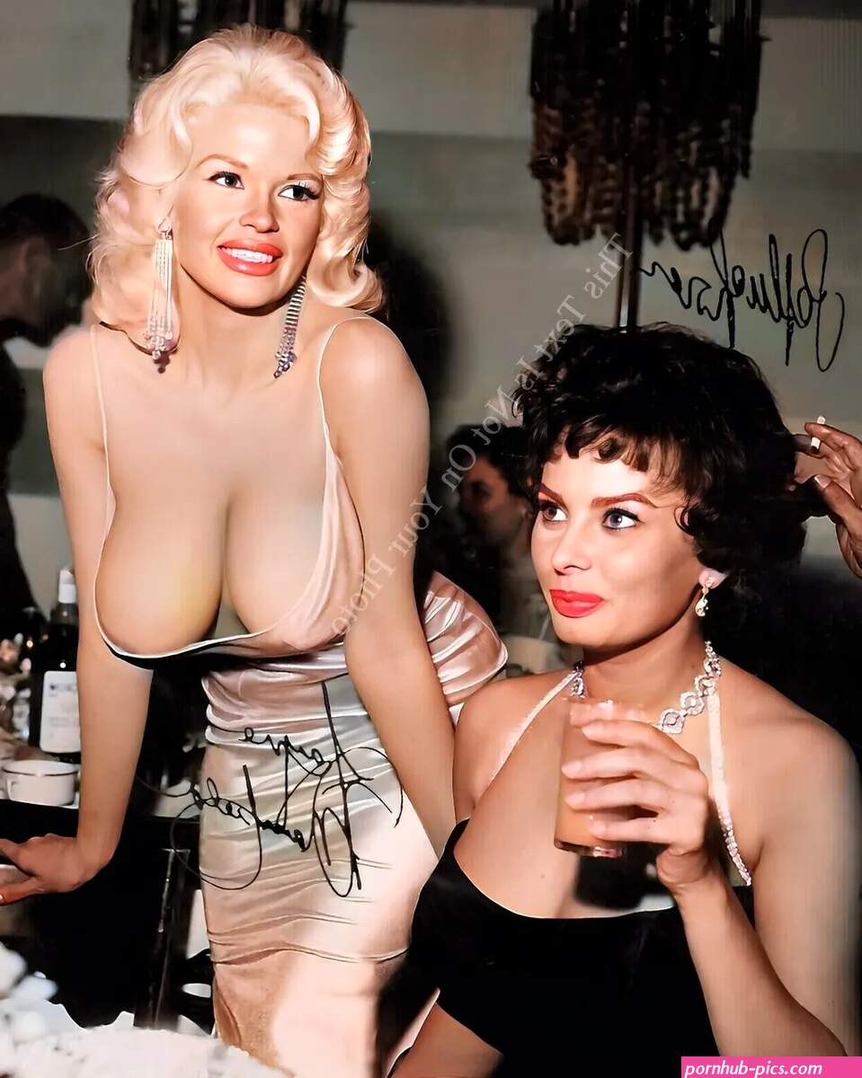 Jayne Mansfield and Sophia Loren Autograph Signed 8X10 Photo Reprint Poster W076