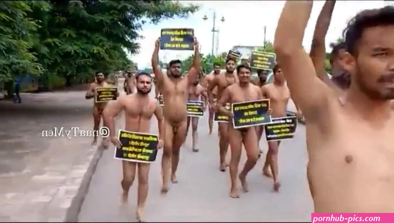 Indian nude protest