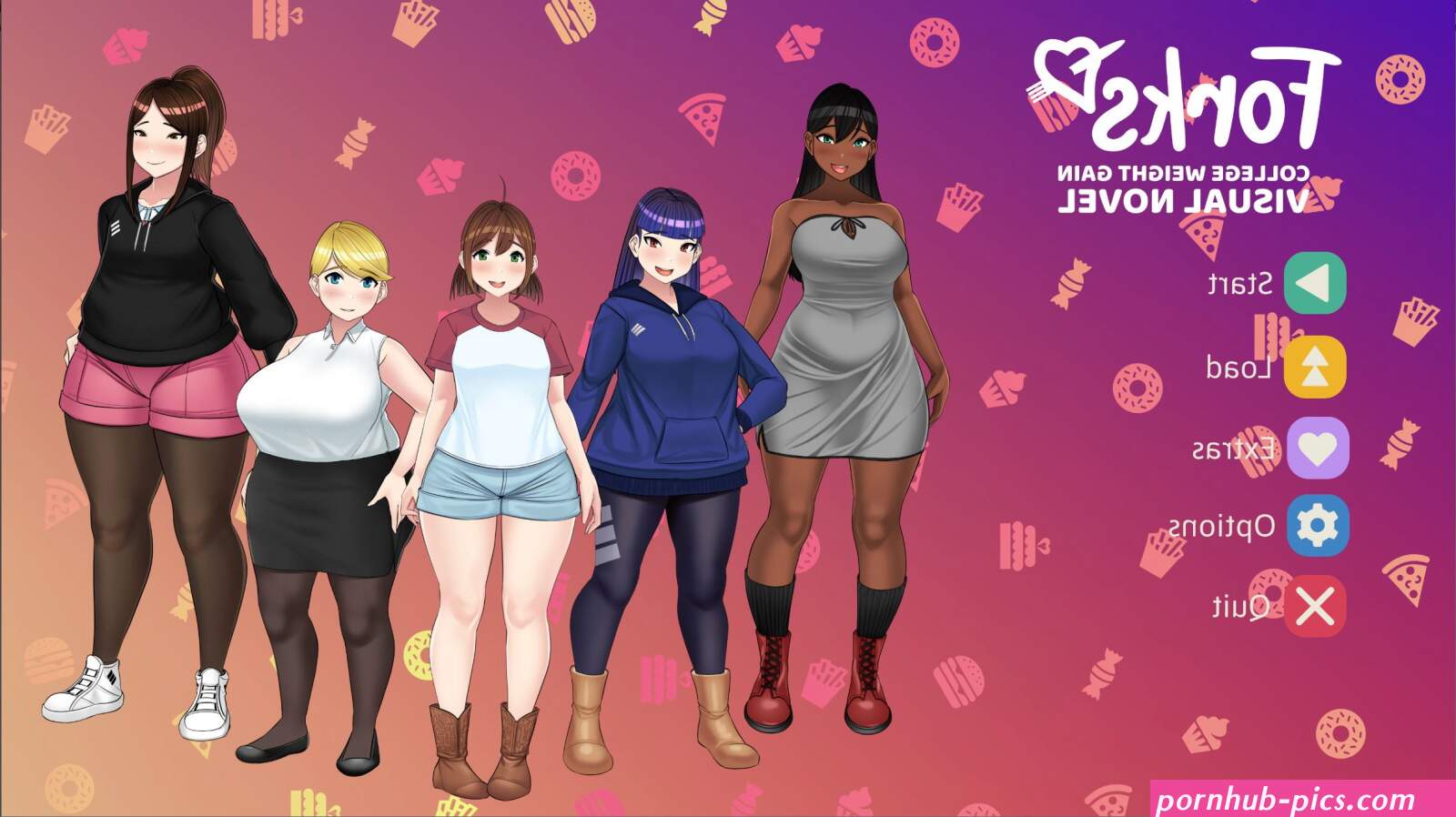 Forks: A Weight Gain Visual Novel RenPy Porn Sex Game v.Big Cake Download for Windows MacOS Linux