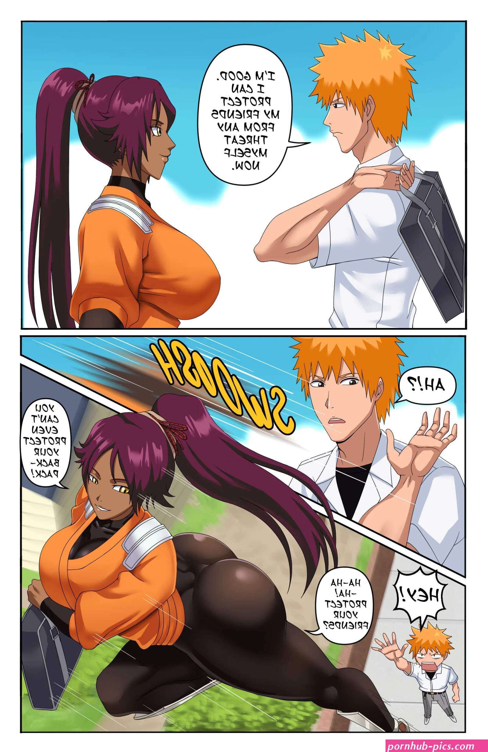 Yoruichi Bleach Pink Pawg