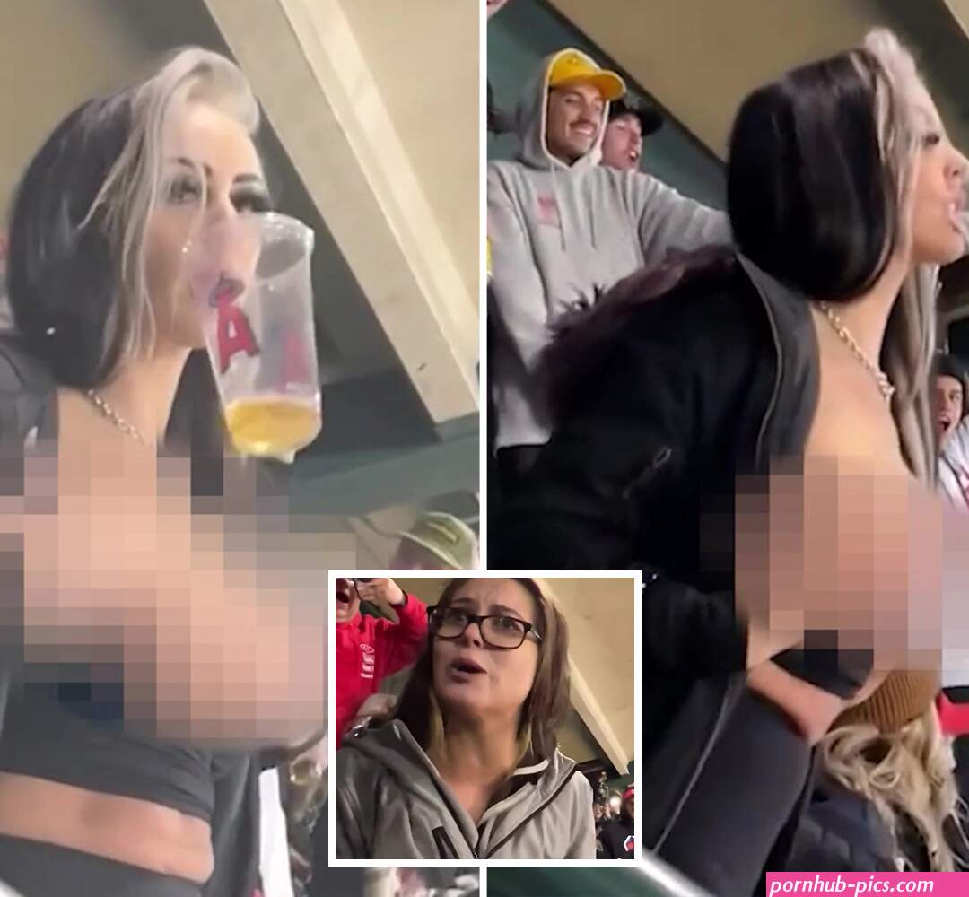 Moment woman flashes her boobs in Supercross stadium almost sparks a FIGHT as angry mum screams there are kids here