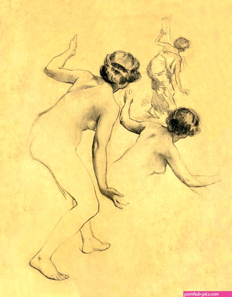 Naked women bending over. Study of Bending Nude Figure 1900 by Louis Schaettle. Original from The Smithsonian. Digitally enhanced by rawpixel.