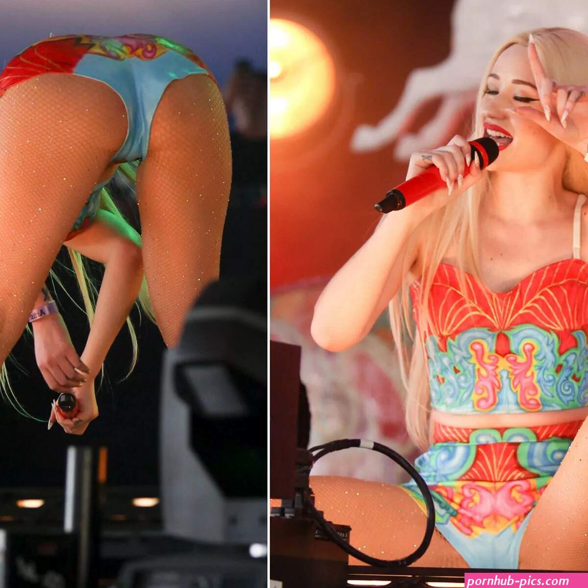 Iggy Azalea shows naked skin at Yahoo Wireless Festival gig