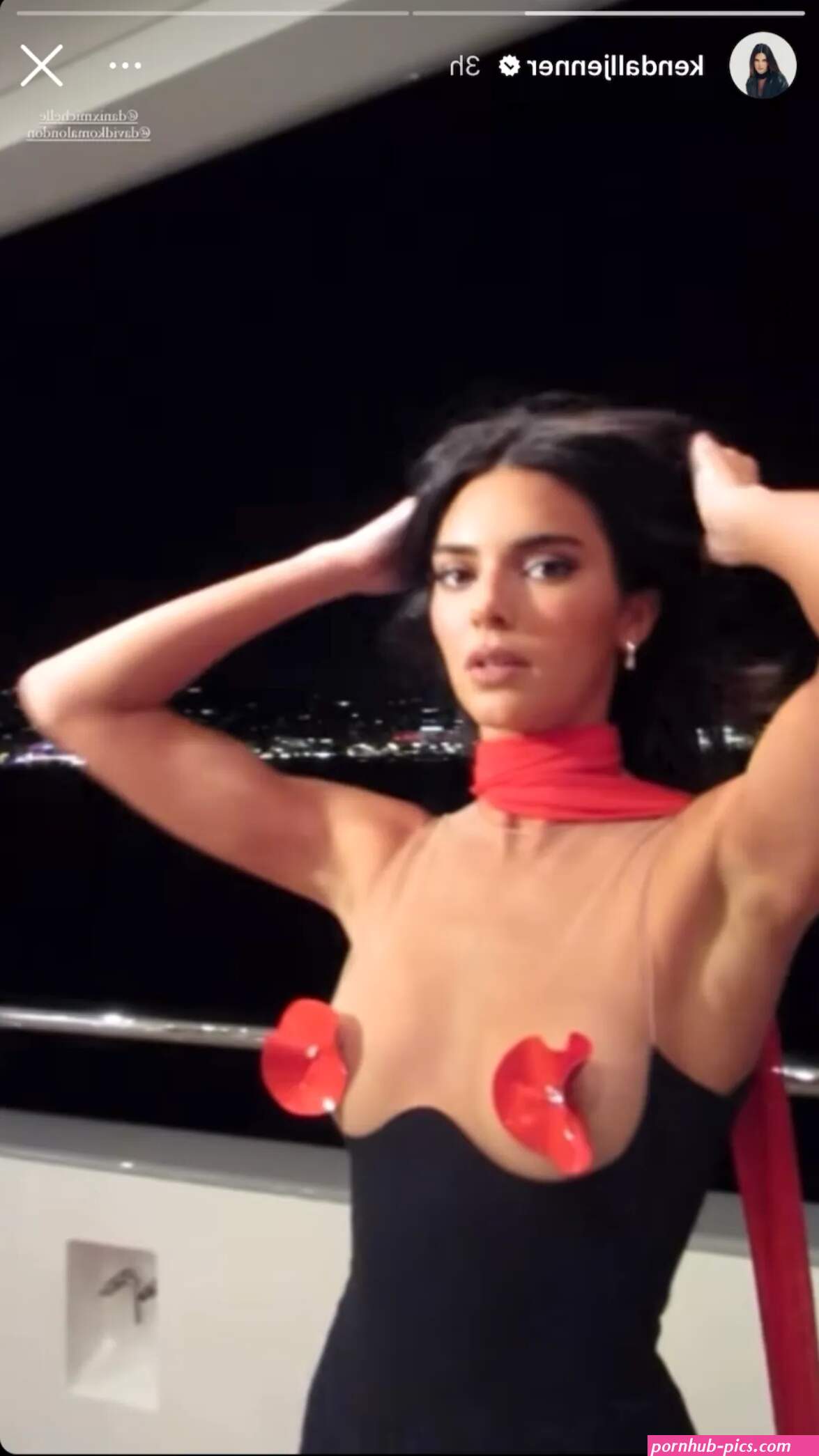 Kendall Jenners Naked LBD Top Is a Major Optical Illusion See Photos