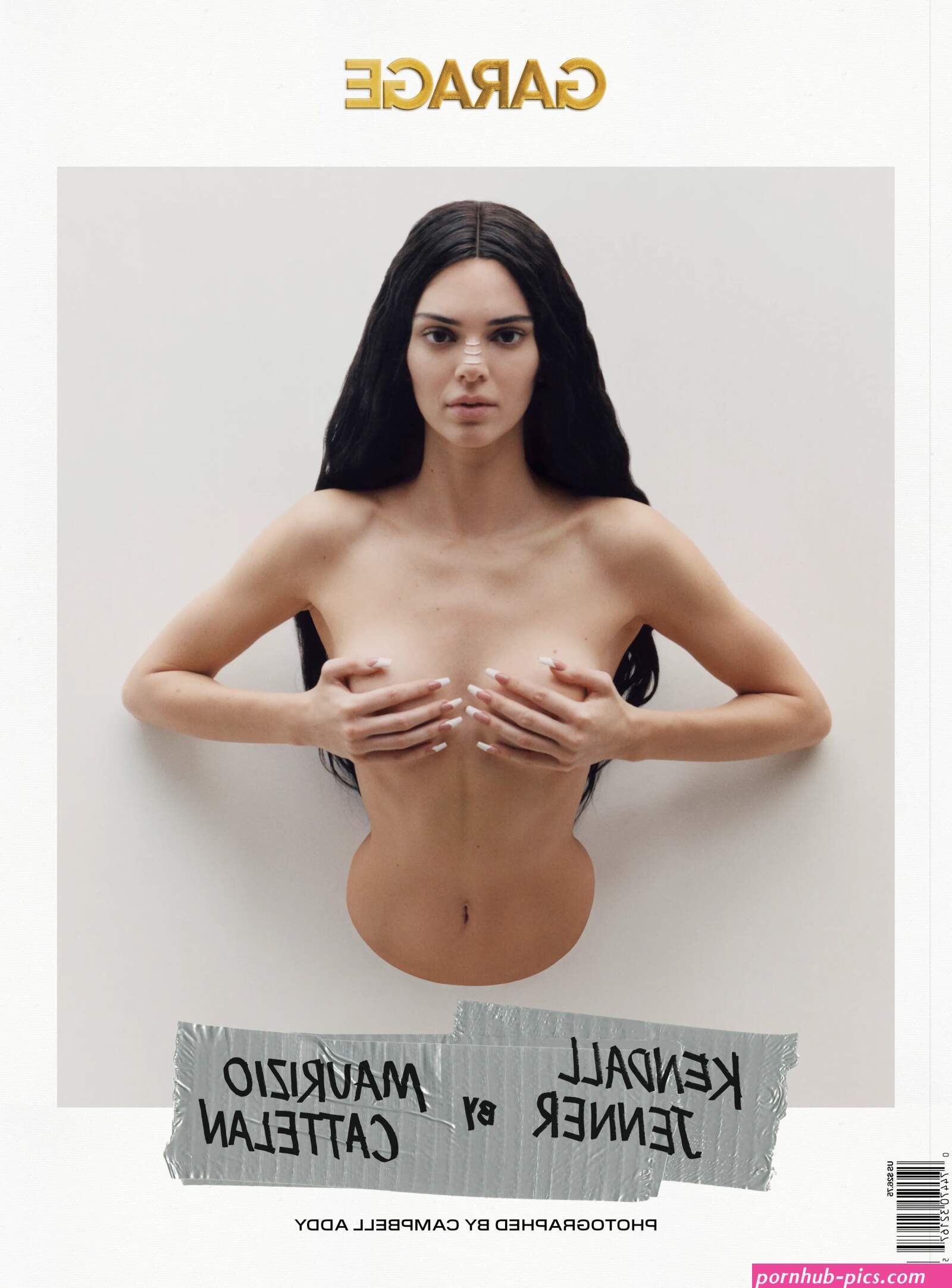 Kendall Jenner poses topless