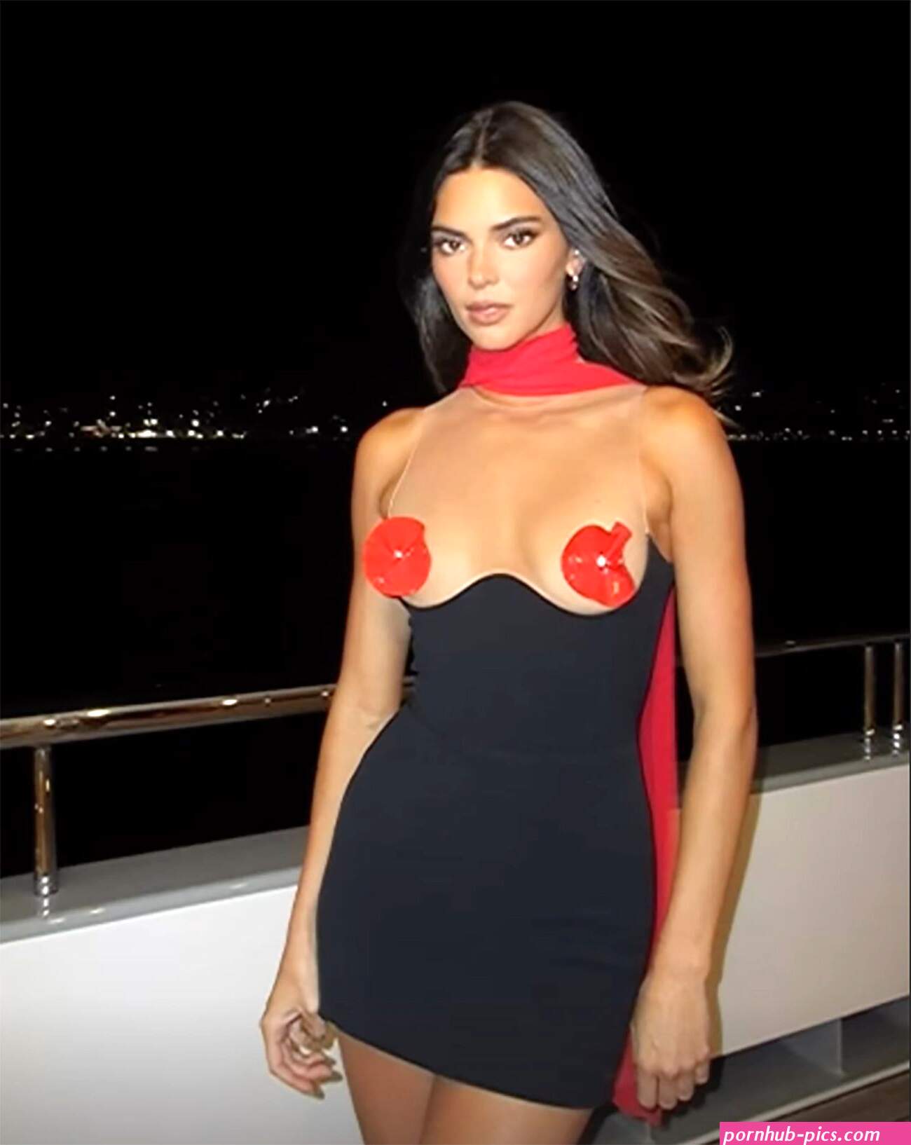 Kendall Jenners Tiny Naked Dress Included Petal Pasties