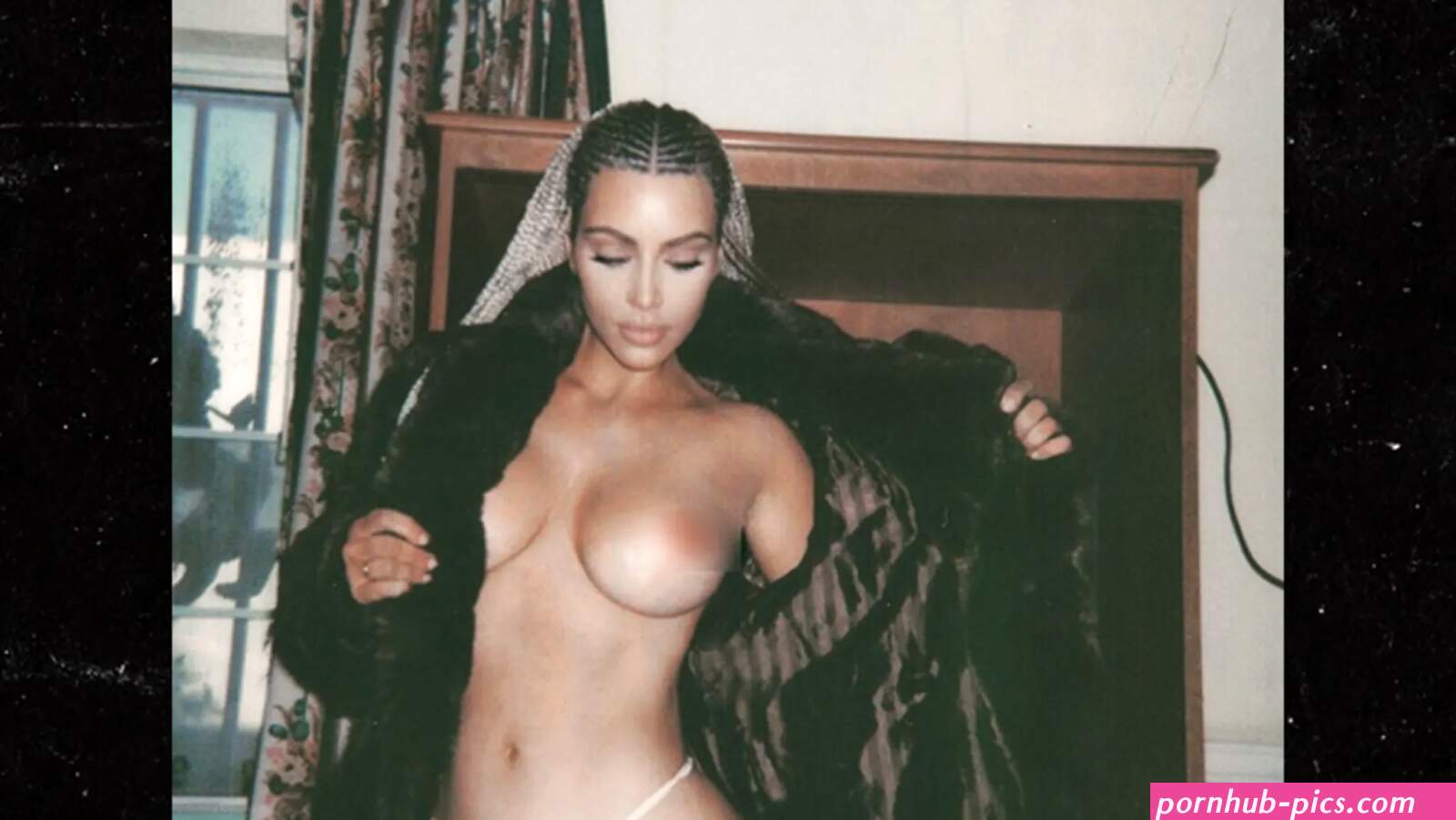 Kim Kardashian Goes Topless for Monday