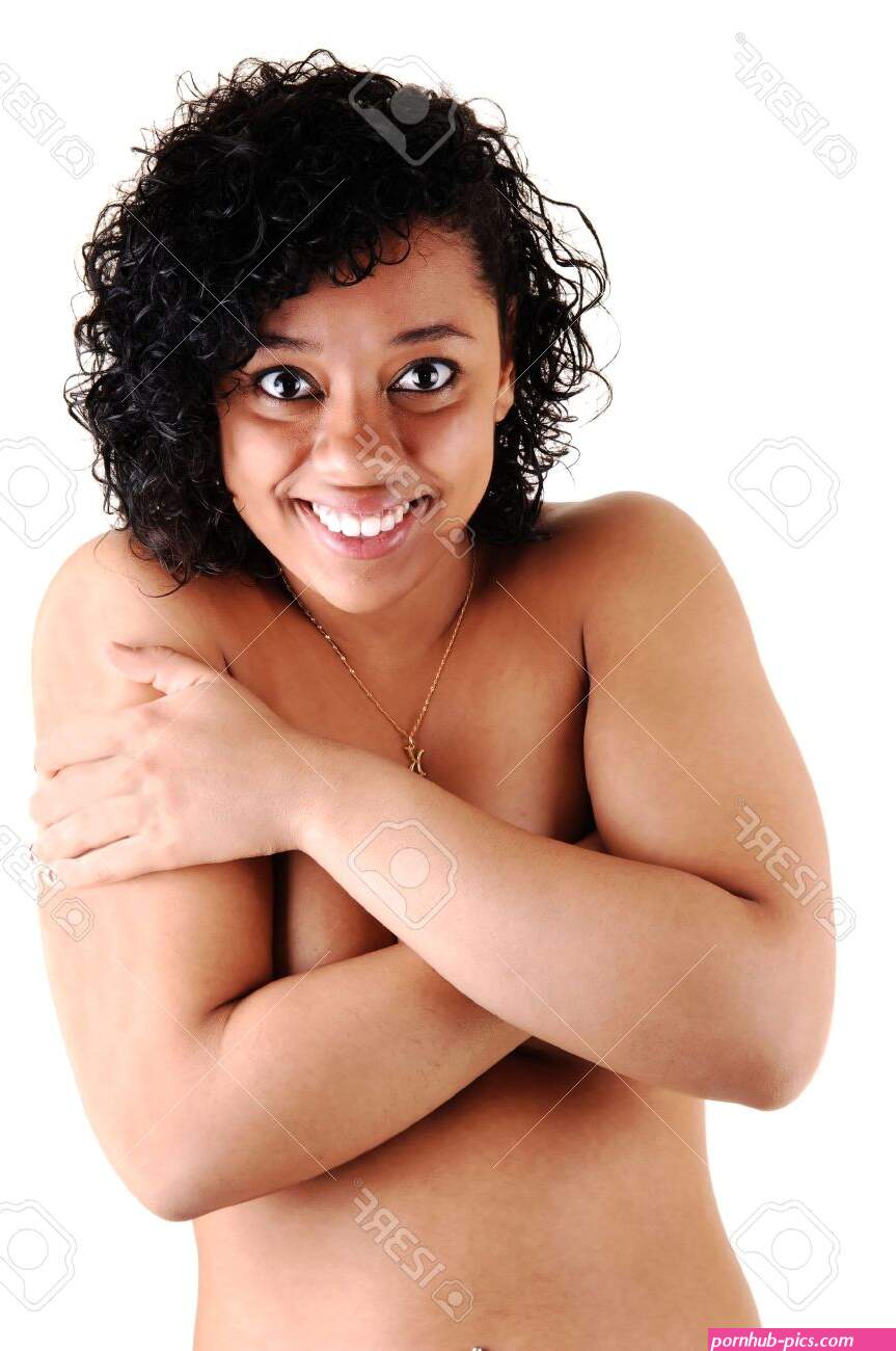A Young Lovely Woman Topless With Beautiful Boobs Covering Them Up Looking Into The Camera Standing In A Studio For White Background. Stock Photo Picture and Royalty Free Image. Image 6454444.