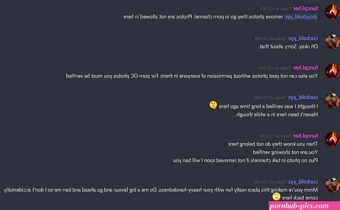 Am I really out of line or is the moderation on the rCuckold discord server a little..overzealous? Cuckold