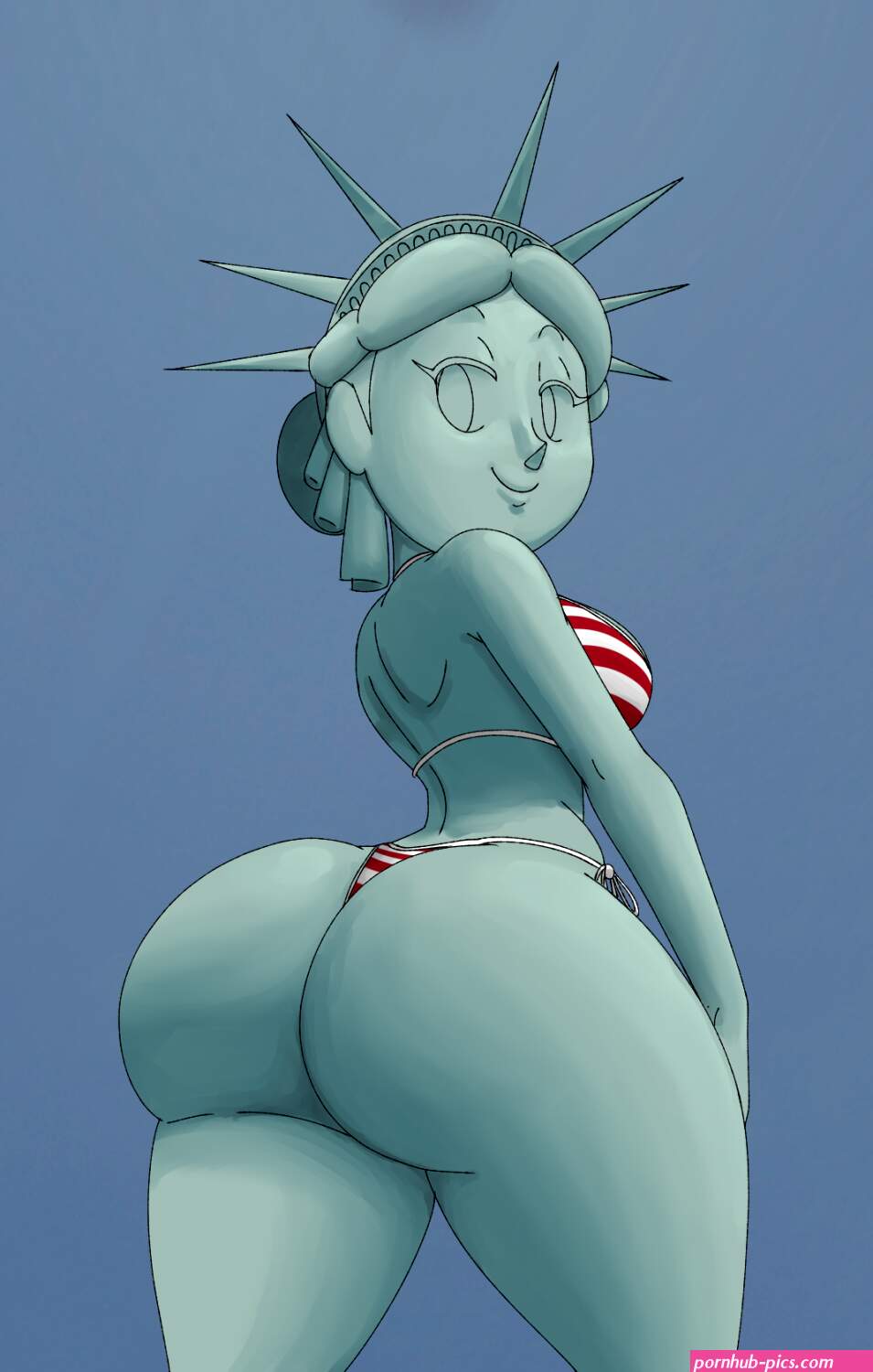 Statue of Liberty and Statue of Freedom