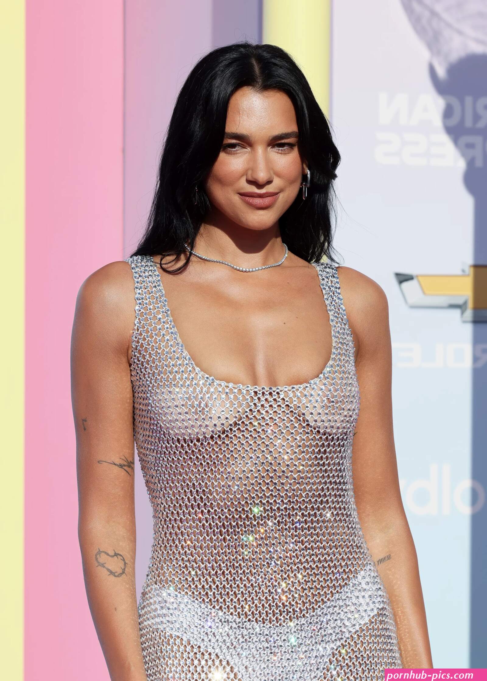 Dua Lipas Naked Dress at Barbie LA Premiere