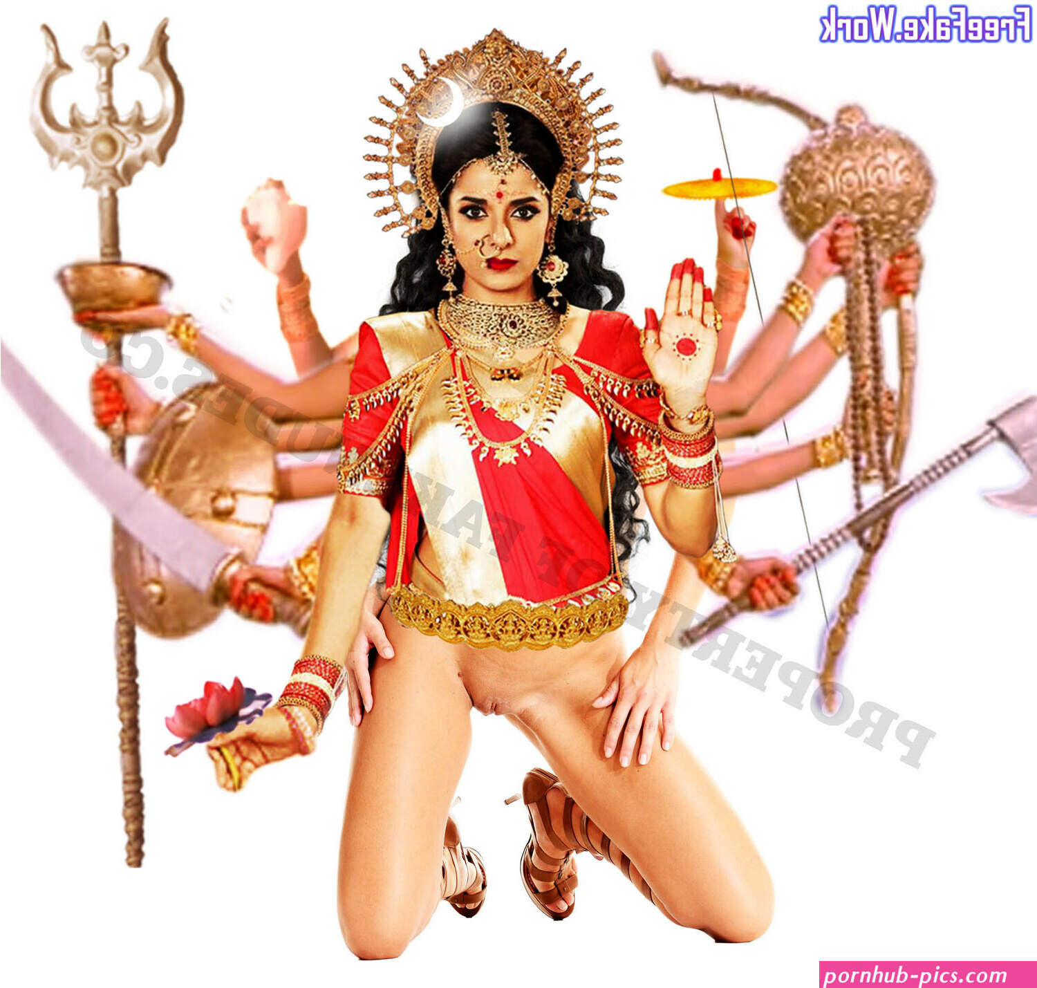 Pooja Sharma from Mahabharat Sexy Godess Fakes Nude