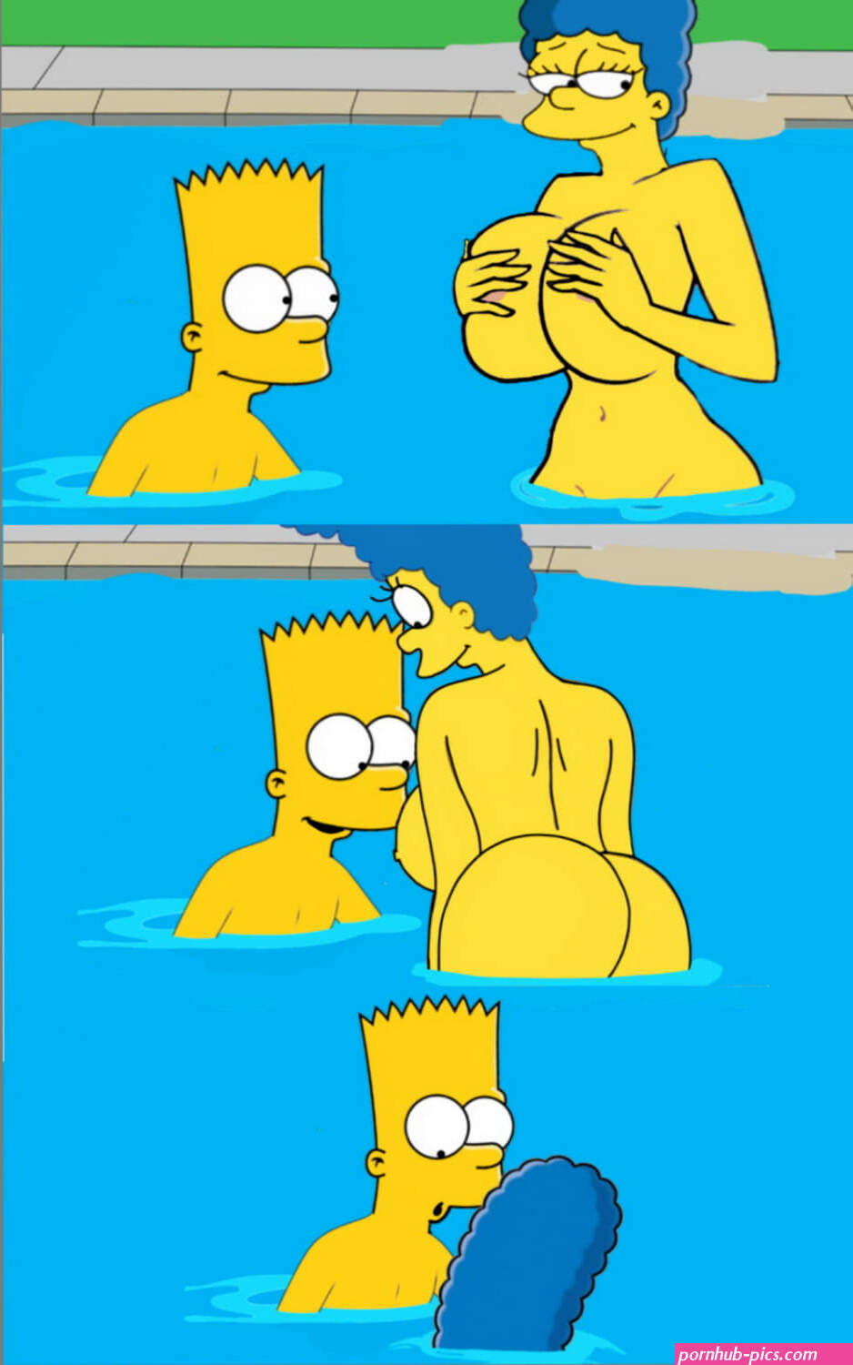 Marge Simpson and Bart Simpson Nude Big Breast Your Cartoon Porn
