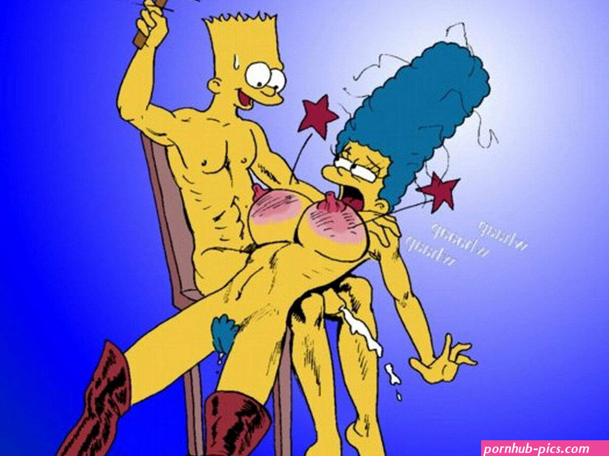 Marge Simpson and Bart Simpson Spanking Your Cartoon Porn