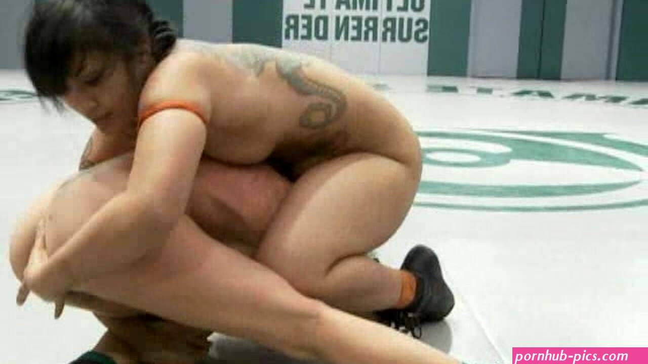 Asian nude wrestling duo